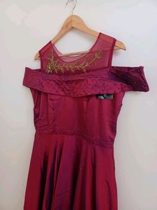 NEW SATIN MAXI GOWN