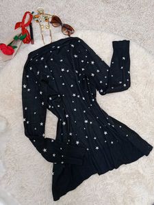 Star Print Cardigan