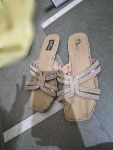 Women's Beige Flat Sandals