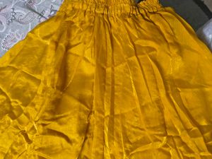 Yellow Kurta sets (sharara) with Sequins Border