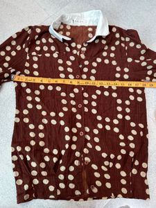 Chic Polka Dot Long Sleeve Top