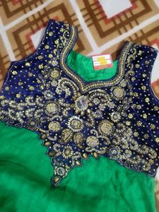 Elegant Green Anarkali Suit