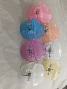 Set of 7 Colorful Hair Claw Clips