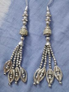 Silver Tassels for Lehenga or Saree