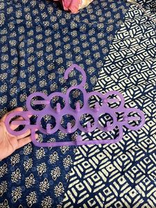 Elegant Purple Multi-Hook Hanger