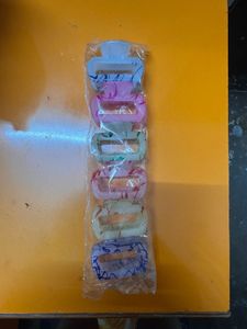 Set of 6 Colorful Hair Claw Clips