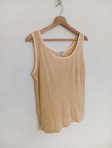 Soft Yellow Sleeveless Tank Top