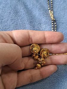 Traditional Mangalsutra with Earrings