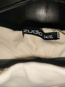 zudio Sparkly Cream Skirt