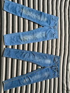 Set of 2 Stylish Blue Denims for 8 to 9 yrs old