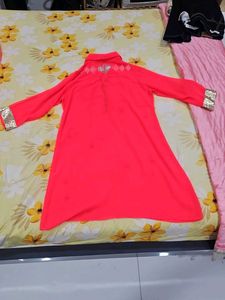 Bright Pink Kurta with Sequins