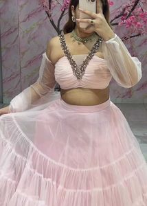 Elegant Pink Lehenga Choli Set