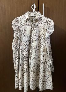 Floral Print Shirt Dress