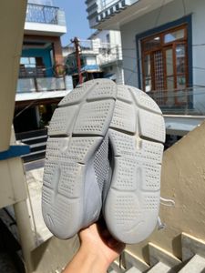 Light Grey Mesh Sneakers