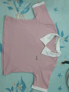 Pink Collared Polo T-Shirt
