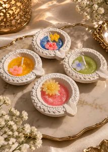 Decorative Scented Diya Candles