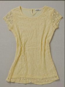 Yellow Lace Top