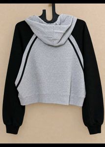 Grey &amp; Black Raglan Hoodie