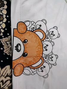 Cute Teddy Chain Baggy Tee 🤎..