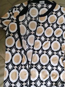 Patterned Zip-Up Jacket