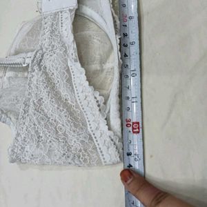 🥰 Lace Balconette Bra with Pink Bow