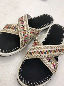 Embellished Flat Sandals
