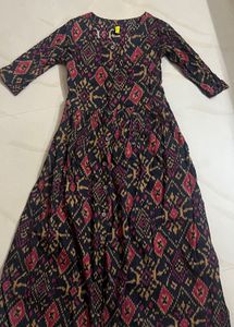 Black Elegant Flared Kurta 🖤
