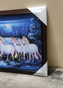 7 Horses 3D Painting