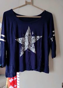 Navy Star Graphic Tee