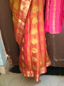GentlyUsed ElegantFancyPattu  MultiColorSaree