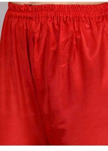 Red &amp; Gold Kurta Set dupatta not available