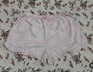 Cute Pink Heart Pajama Shorts