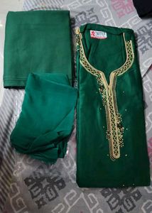 jaam cotton Green Dress Material
