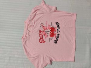 Pink Cherry Crop Top