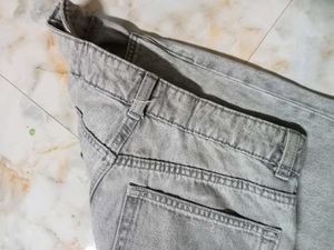 straight Leg Grey Jeans