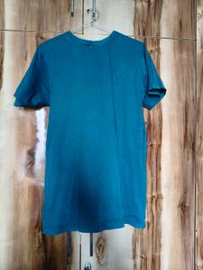 Teal Blue Crew Neck T-Shirt