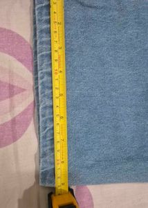 Wide Leg Light Wash Denim Jeans