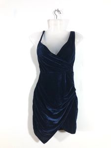 Velvet Ruched Bodycon Dress