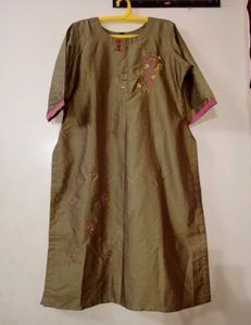 Libas Olive Green Kurta ✨