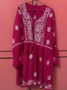 Embroidered lucknowi kurti