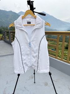 White Sleeveless Vest