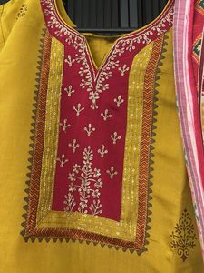 Yellow Kurta with Dupatta Set