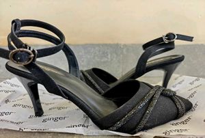 New Elegant Black Stiletto Heels
