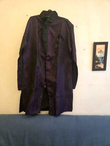Men's Purple Indo western Ethnic Kurta set