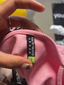 Pink Ribbed Camisole Top