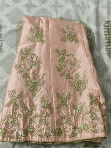 Beautiful Peach Lehenga Choli Set