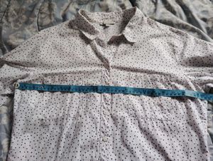 Polka Dot Button-Up Shirt