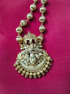 Antique Krishna Pendant Necklace