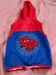 Kids Spiderman Hoodie Vest
