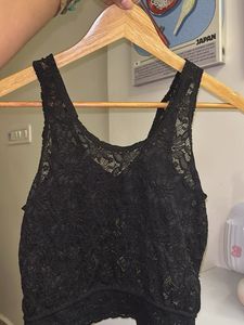 Elegant Black Lace Bralette Top